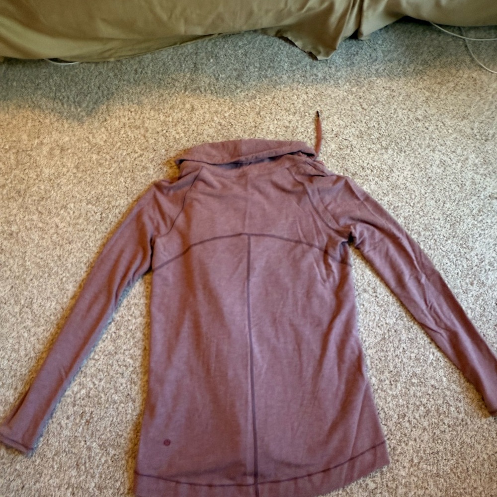 Purple lulu lemon jacket with thumb holes